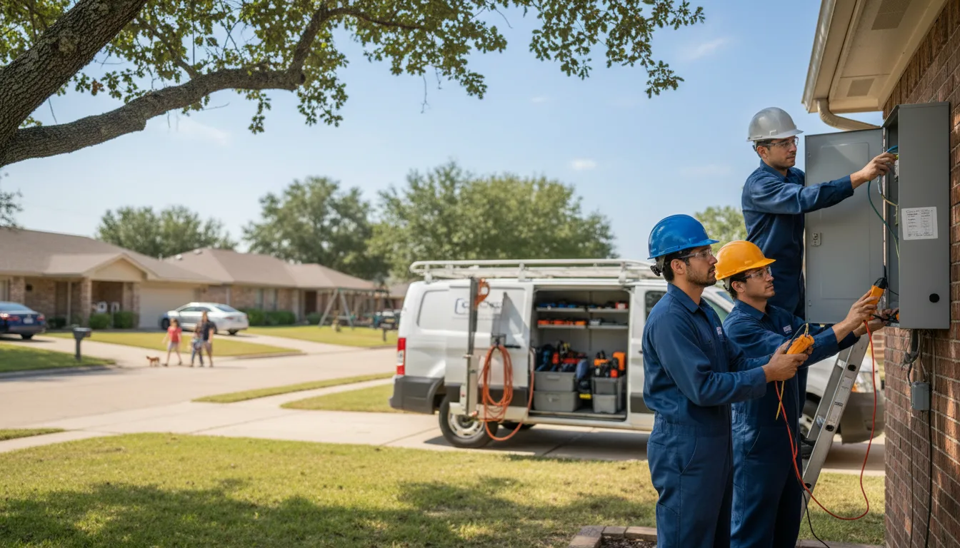 Certified electrician providing emergency electrical services in Maple, WI